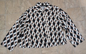 NWOT Carla Rockmore Collection sz M Canvas Swing Jacket 100% cotton 1742
